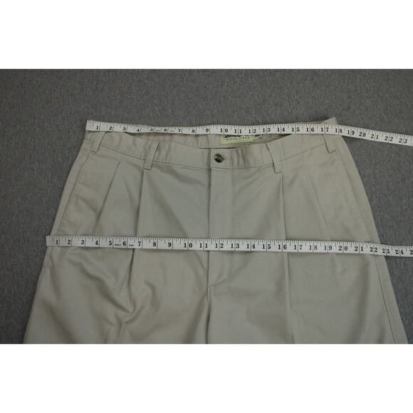 Eddie Bauer Pants Mens 38 X 32 Beige 100% Cotton Wrinkle Resistant Classic Fit - Picture 5 of 8